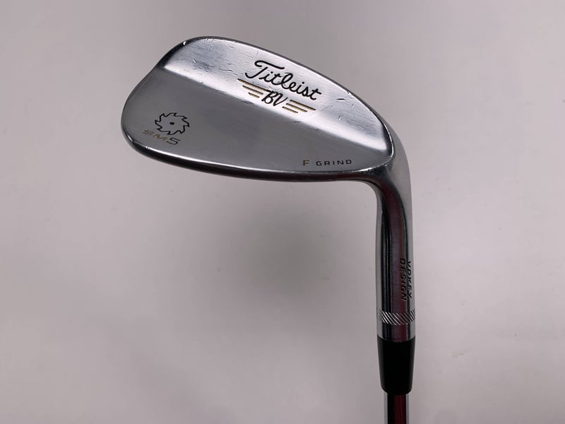 Titleist Vokey SM5 Tour Chrome Sand Wedge SW 54* 14 F-Grind Wedge Steel Mens RH