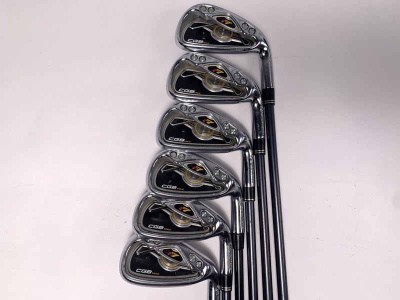 TaylorMade R7 CGB Max 2008 Iron Set 5-PW REAX 55g Regular RH Midsize Grips