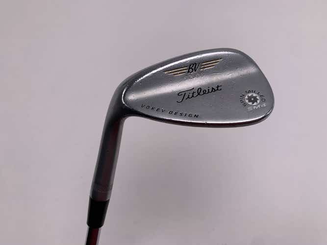 Titleist Vokey Spin Milled SM4 Chrome Gap Wedge GW 52* 8 Wedge Steel Mens LH