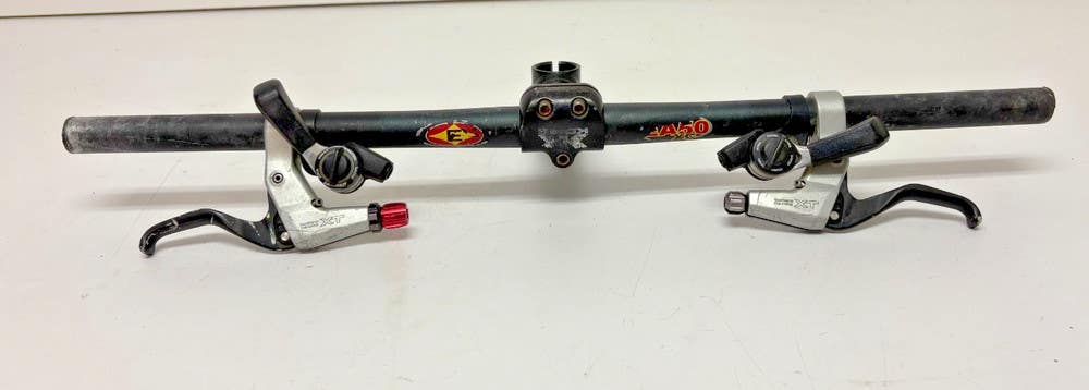 Vintage Suntour Power Control Thumb Shifters Deore XT Levers EA50 XC 585mm Bar++