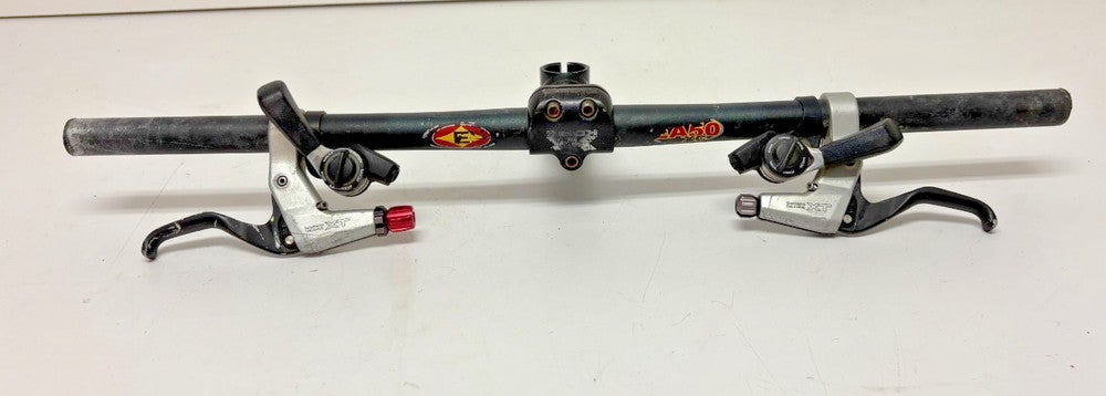 Vintage Suntour Power Control Thumb Shifters Deore XT Levers EA50 XC 585mm Bar++