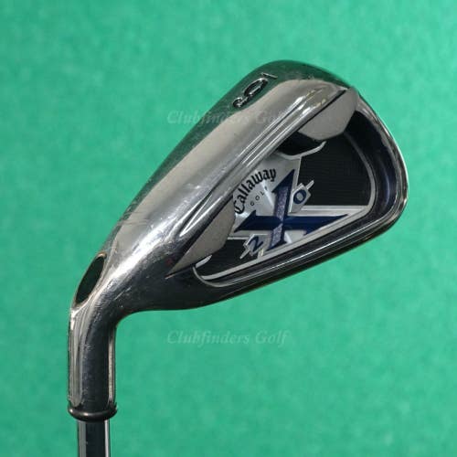 LH Callaway X-20 Single 6 Iron Factory True Temper Steel Uniflex