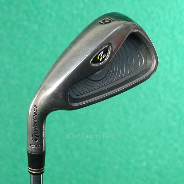 LH TaylorMade RAC r7 XD Single 6 Iron Factory T-Step Ascending Mass Steel Stiff