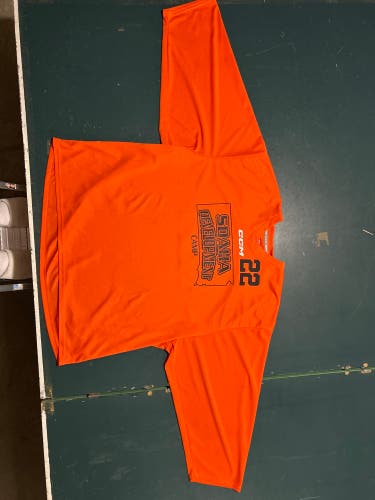 Orange Goalie Cut Adult Unisex CCM Jersey (Used)