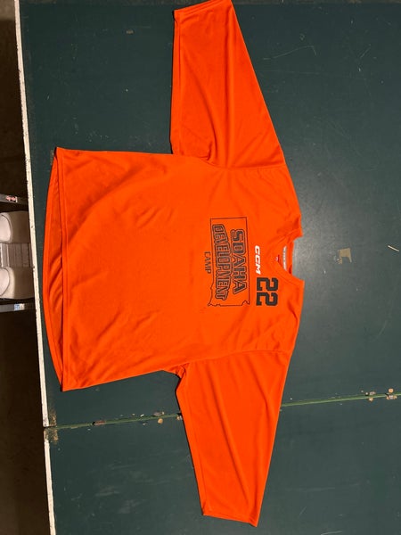Orange Goalie Cut Adult Unisex CCM Jersey (Used)