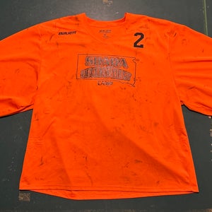 Orange Goalie Cut Adult Unisex Bauer Jersey (Used)