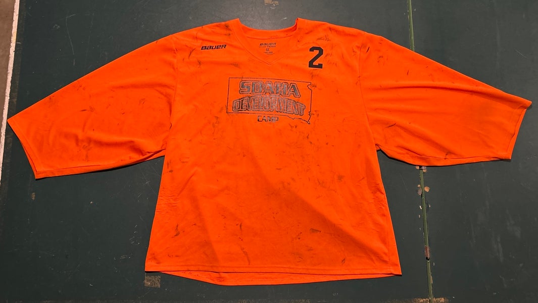Orange Goalie Cut Adult Unisex Bauer Jersey (Used)