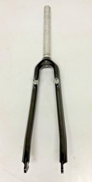 Black Carbon Disc/V-Brake 700C Touring Fork 260mm 1-1/8" Threadless Steerer