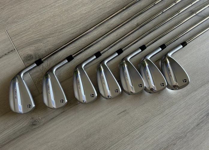 Men's TaylorMade P-790 Right Handed Iron Set Stiff Flex Steel Shaft (Used)