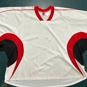 White Goalie Cut Adult Unisex Jersey (Used)