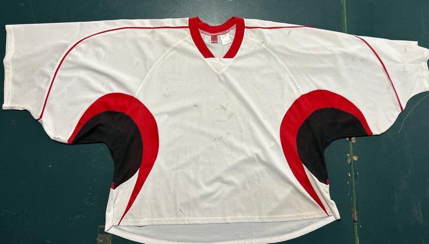 White Goalie Cut Adult Unisex Jersey (Used)