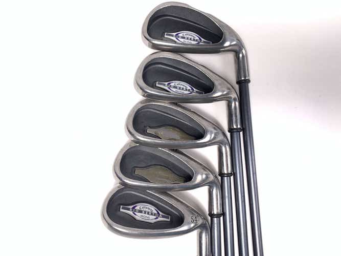 Callaway Big Bertha 2002 Iron Set 6-PW+SW RCH 65i 65g Ladies RH No 7 iron