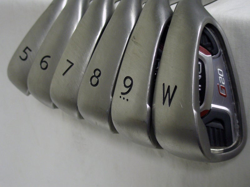 Ping G20 Irons Set 5-PW Yellow Dot (Steel CFS, Stiff) +1" LONG Golf Clubs G 20