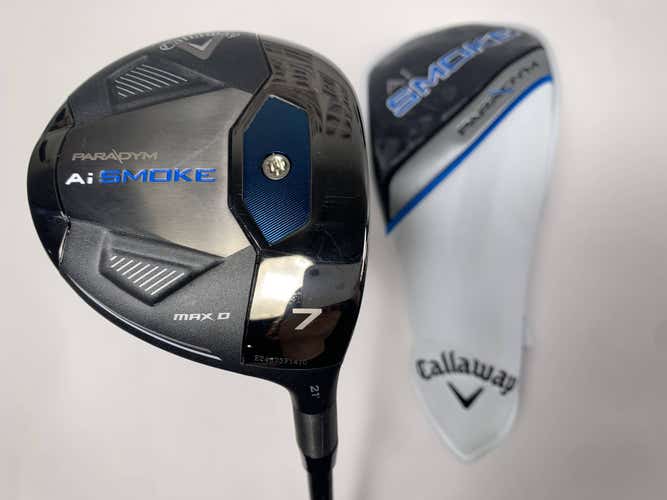 Callaway Paradym Ai Smoke Max D 7 Fairway Wood 21* Cypher Fifty 5.5 Reg RH HC