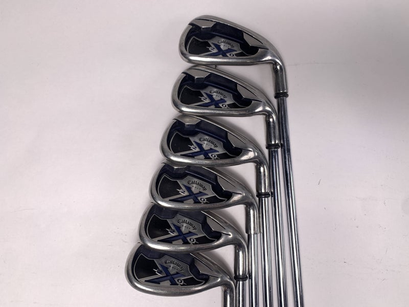 Callaway X-20 Iron Set 5-PW+SW Uniflex Steel Mens RH No 7 iron