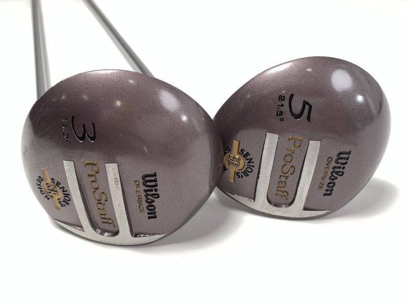 Wilson ProStaff Senior's Design 3 & 5 Fairway Wood Set 16* 21.5* Senior RH