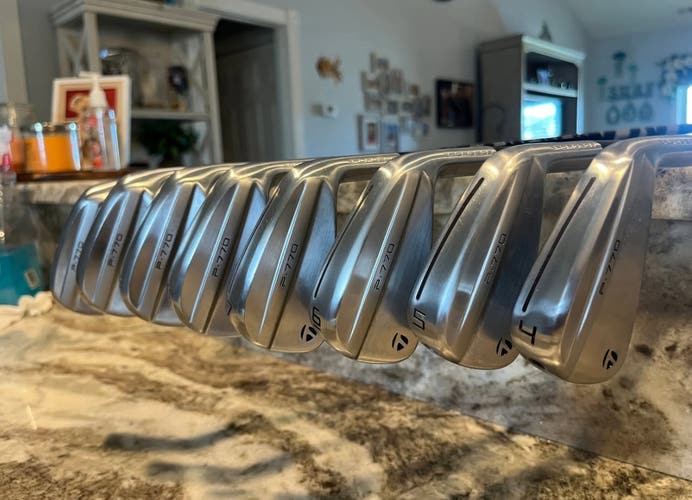 Men's TaylorMade P770 Right Handed Iron Set (8 Clubs) #4 - #9, PW, GW (Used)