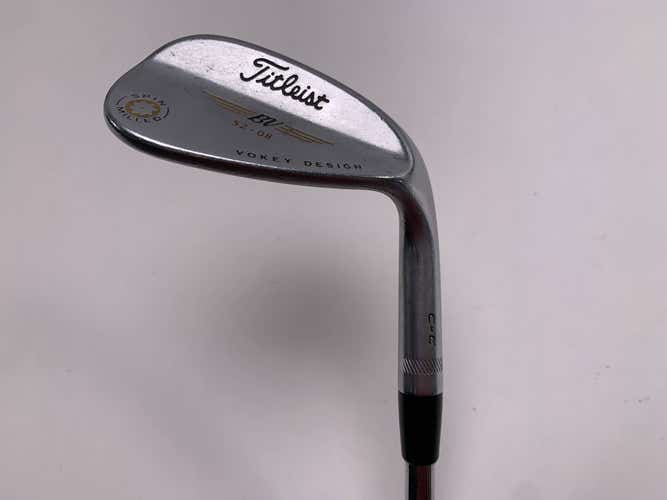 Titleist Vokey Spin Milled CC Chrome Gap Wedge GW 52* 8 Wedge Steel Mens RH