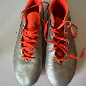 Silver Men's Size M 9.0 (W 10.0) Adidas X 16+ Molded Cleats Cleats (Used)