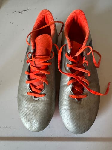 Silver Men's Size M 9.0 (W 10.0) Adidas X 16+ Molded Cleats Cleats (Used)