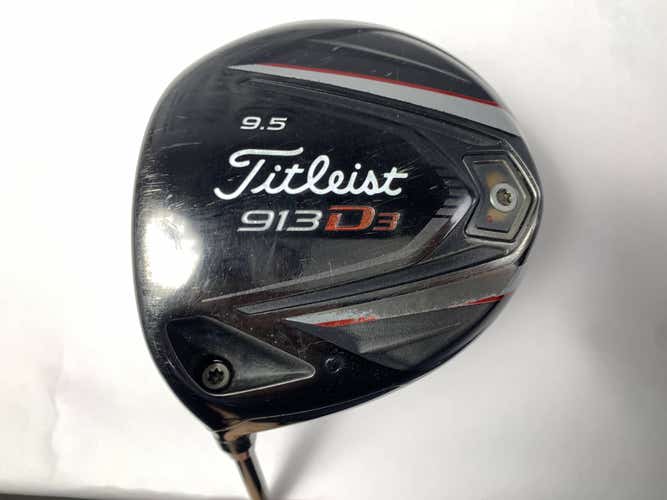 Titleist 913 D3 Driver 9.5* Aldila RIP Phenom 70g Stiff LH Midsize Grip