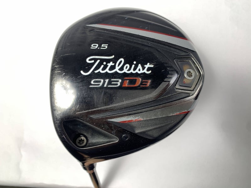 Titleist 913 D3 Driver 9.5* Aldila RIP Phenom 70g Stiff LH Midsize Grip