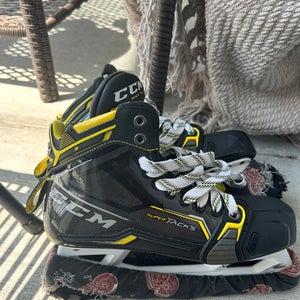 CCM Super Tacks AS3 Pro Hockey Goalie Skates Extra Wide Width 8.5 (Used)