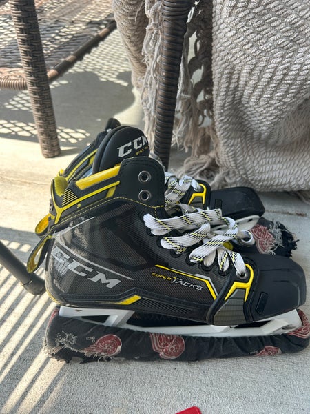 CCM Super Tacks AS3 Pro Hockey Goalie Skates Extra Wide Width 8.5 (Used)