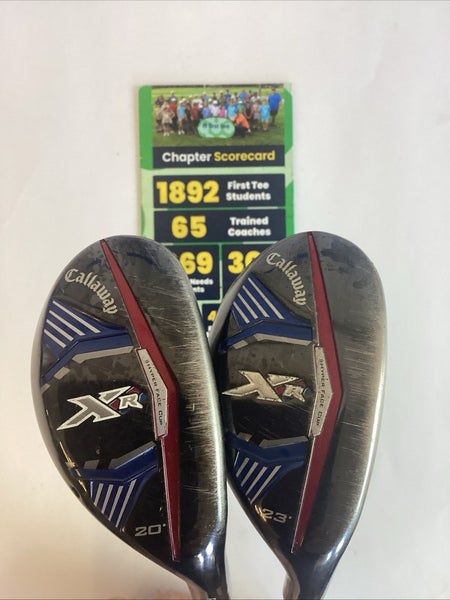 Callaway XR Pro Hybrids Set 20* And 23* With Project X 6.0 Stiff Graphite Shafts