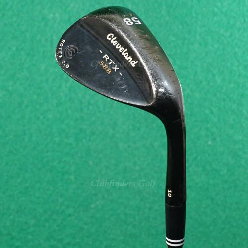 Cleveland RTX 588 Rotex 2.0 Black Satin 58-10 58 LW Lob Wedge DG Onyx Steel