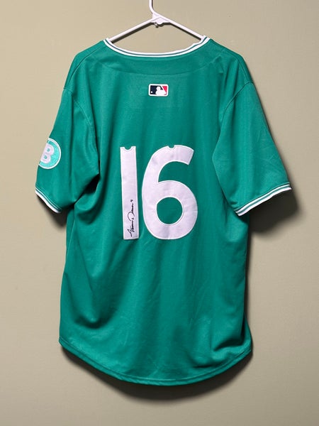 Jarren Duran Signed City Connect 2025 Green Boston Red Sox Jersey