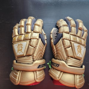 Rare Gold Casey Powell Brine King 2 (II) Lacrosse Gloves 13"