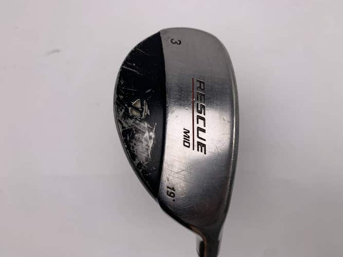 TaylorMade Rescue Mid 3 Hybrid 19* Regular Steel Mens RH Oversize Grip