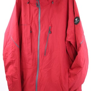 $299 Obermeyer Raze Ski Jacket Men's Size XL Removable Hood Red NWT