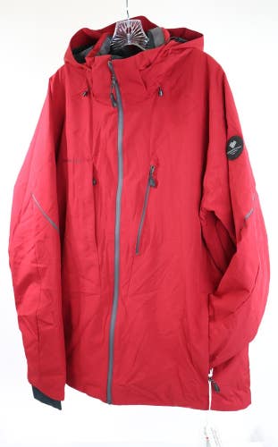 $299 Obermeyer Raze Ski Jacket Men's Size XL Removable Hood Red NWT