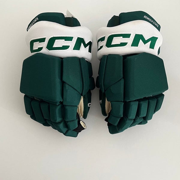 New CCM HGTKPP - NCAA Pro Stock Glove (Green/White)