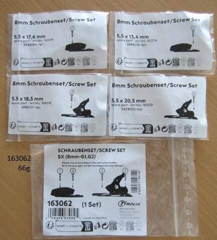 NEW Tyrolia Screw Set Tyrolia SX Ski Bindings Screw Set SX - G1/G2 8mm