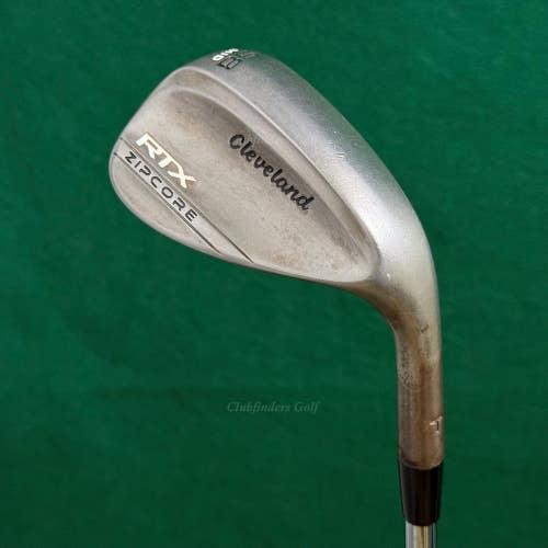 Cleveland RTX Zipcore Raw Mid T-Stamp 58-10 58 Lob Wedge DG S400 Steel Stiff