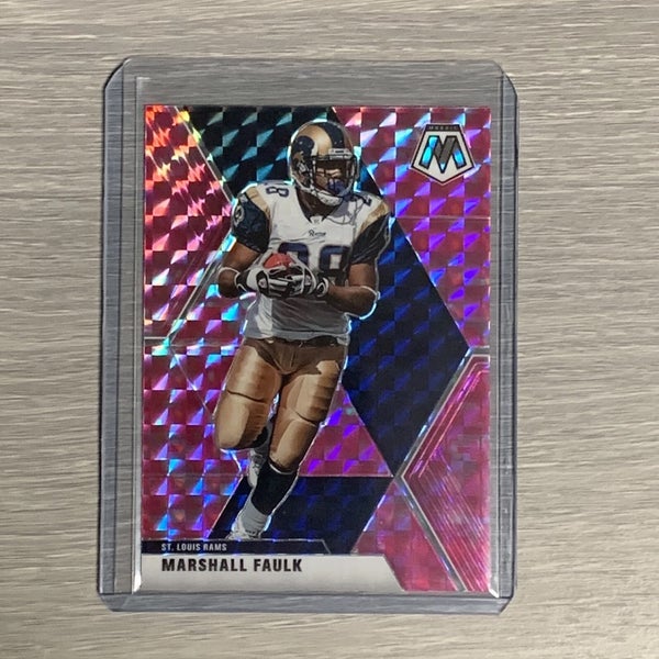 Marshall Faulk St. Louis Rams 2020 NFL Mosaic Pink Camo Prizm Base Card #121
