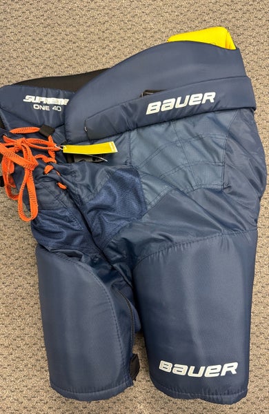 Bauer Supreme One40 One 40 (Used) Medium Navy Blue Senior SR Ice Hockey Pants adult