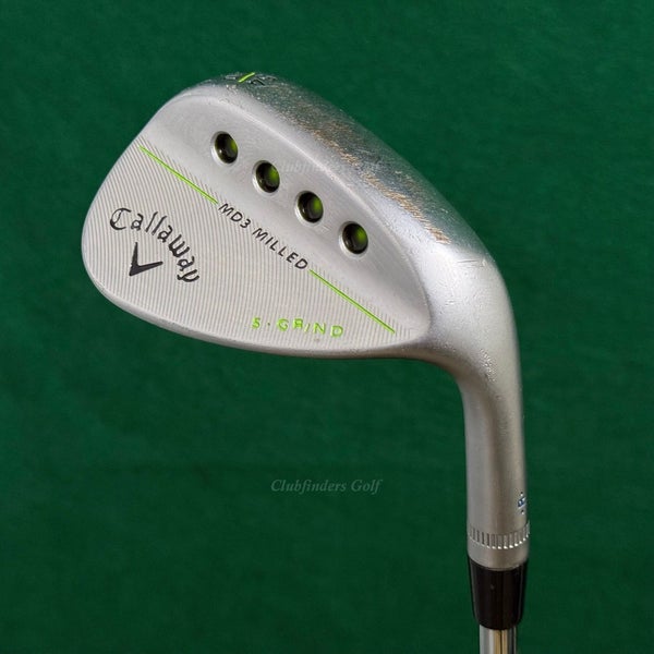 Callaway MD3 Milled S-Grind Chrome 54-10 54 Sand Wedge KBS Tour-V Steel Stiff