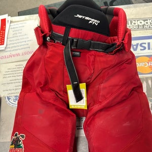CCM Jetspeed FT4 FT 4 Used Large Red Senior SR adult ice Hockey Pants
