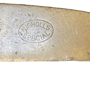 Nicholls Special Hickory Shaft Blade Putter RH 35" Leather Grip Vintage Club