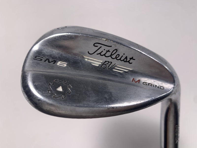Titleist Vokey SM6 Tour Chrome Lob Wedge LW 60* 8 M-Grind Wedge Steel Mens RH