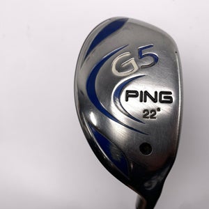 Ping G5 4 Hybrid 22* AeroTech SteelFiber i70 Stiff Graphite Mens RH