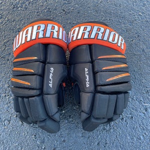 Black Senior Warrior Alpha QX3 Gloves 13" (Used)