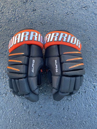 Black Senior Warrior Alpha QX3 Gloves 13" (Used)