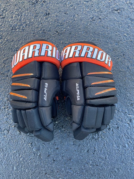 Black Senior Warrior Alpha QX3 Gloves 13" (Used)