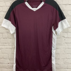 High Noon 65378 Adult's 100% Polyester Soccer Jersey Maroon Black White Small