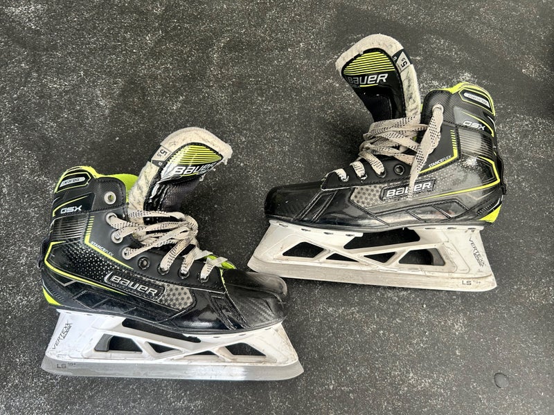 Bauer GSX Hockey Goalie Skates Size Intermediate 5.5 (Used)
